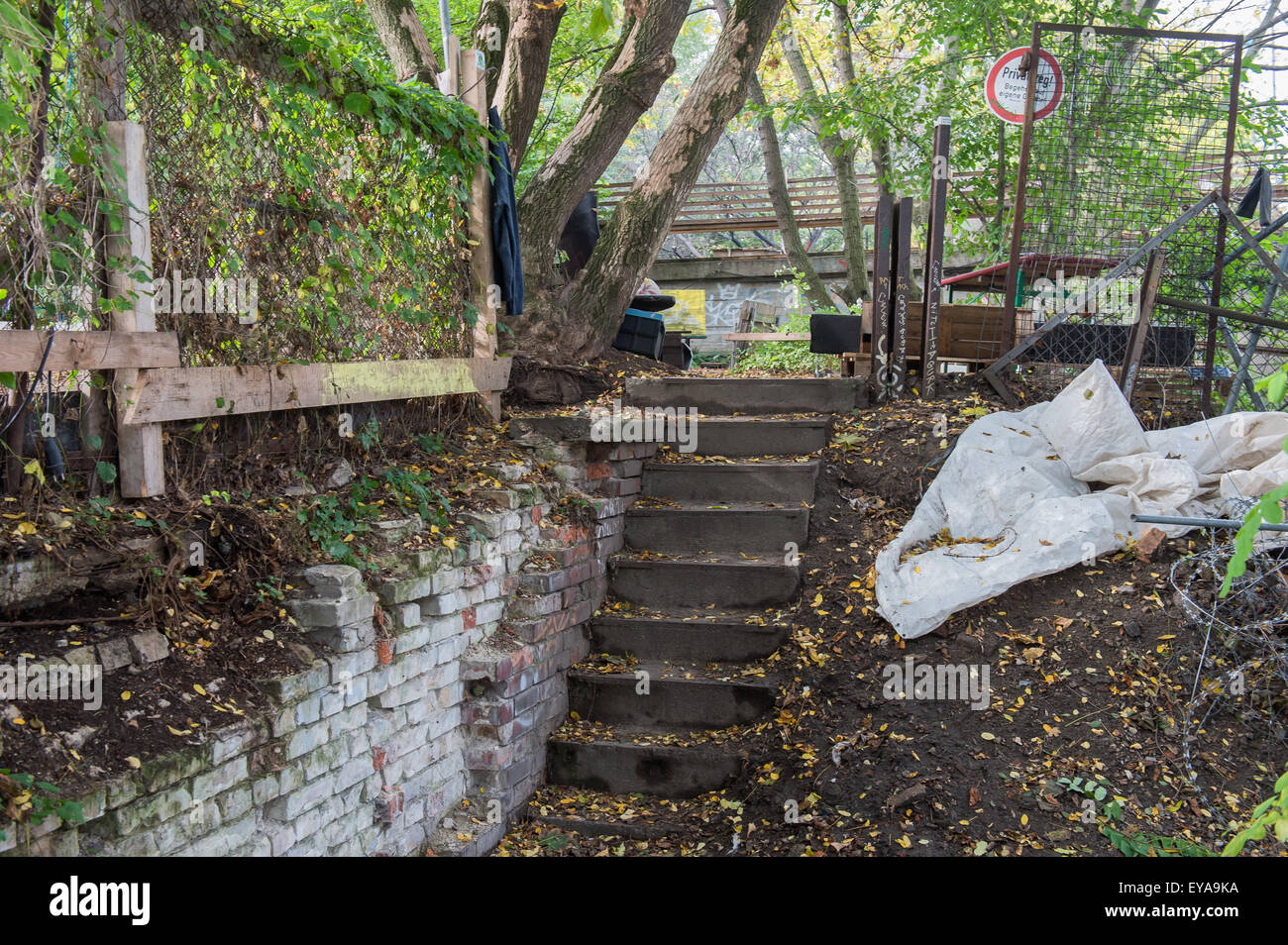 Berlin, Deutschland, erhaltene Teile der Berliner Mauer Stockfoto