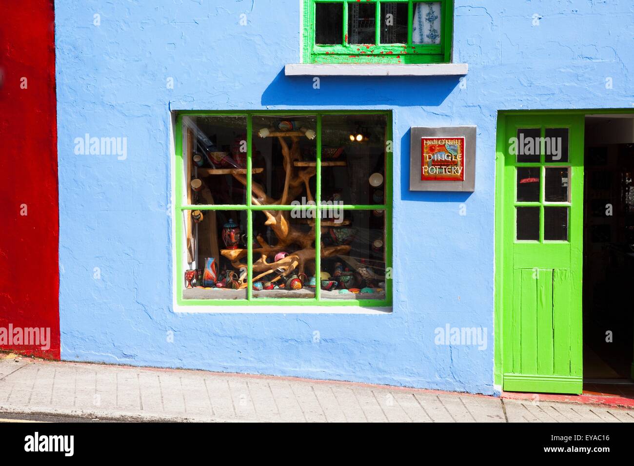 Außenansicht des Shop; Dingle, County Kerry, Irland Stockfoto