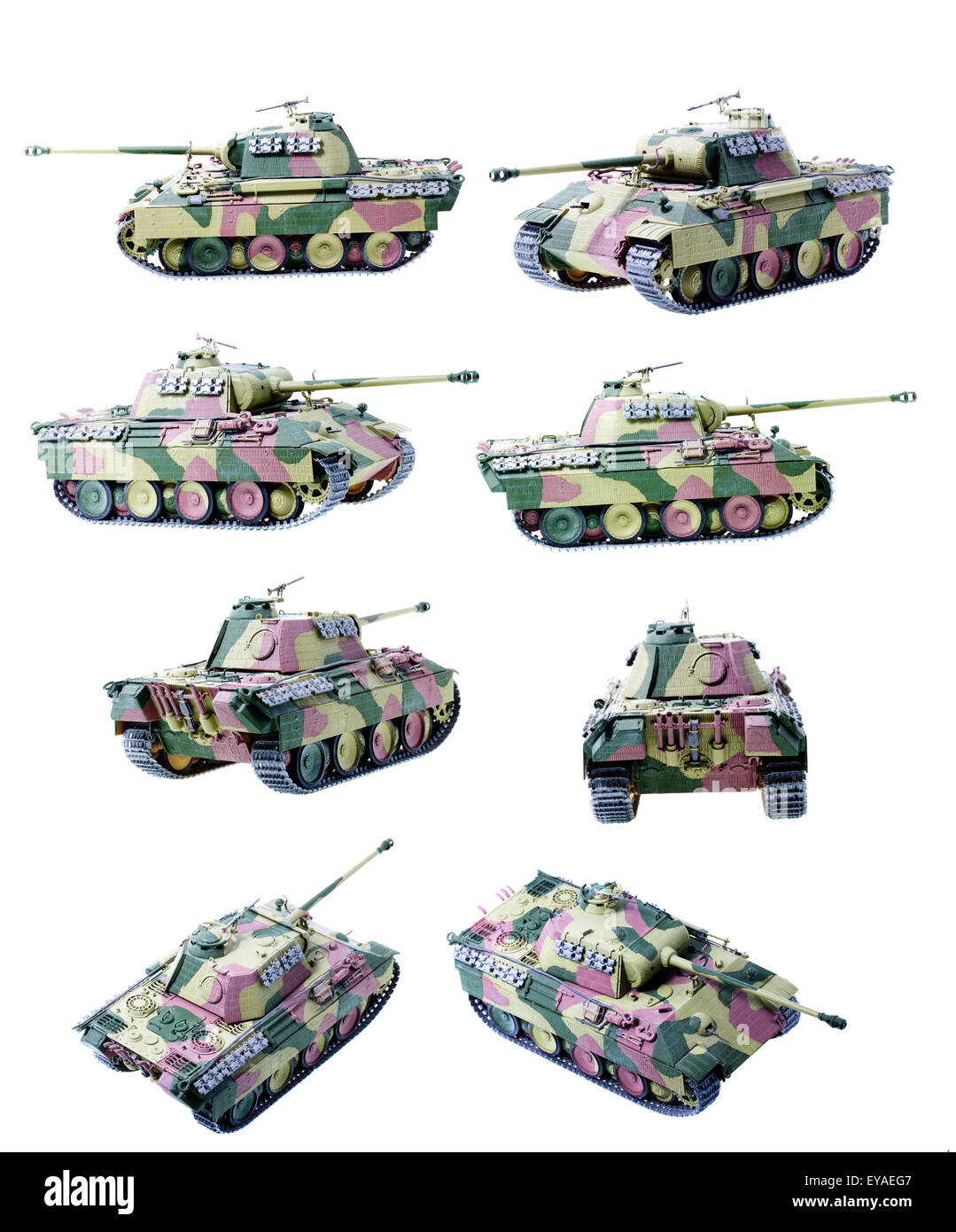 Modell Militär Panzer Stockfoto