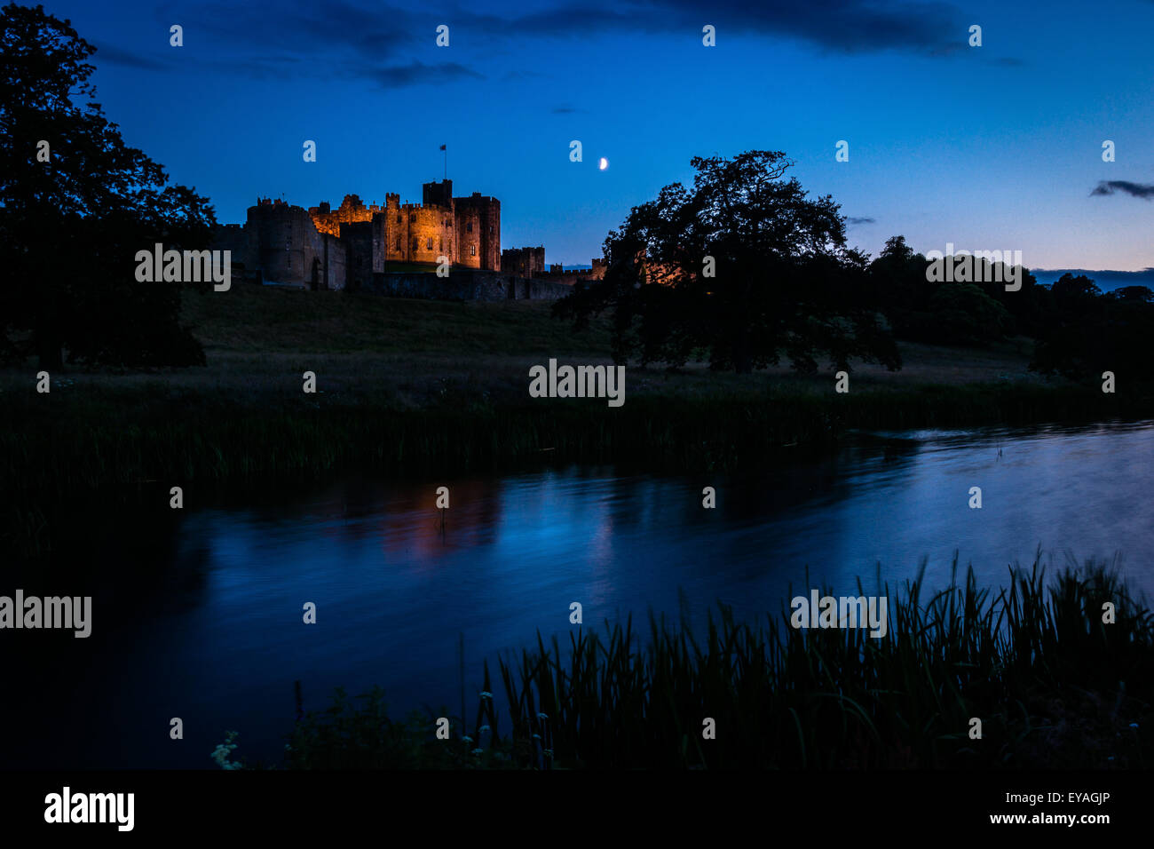 Alnwick Castle Stockfoto