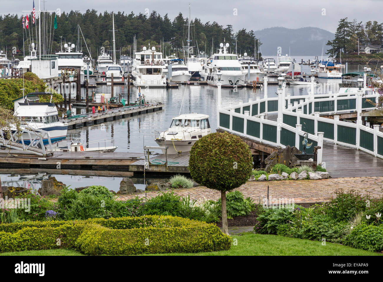 Roche Harbor, San Juan Islands, Washington Stockfoto