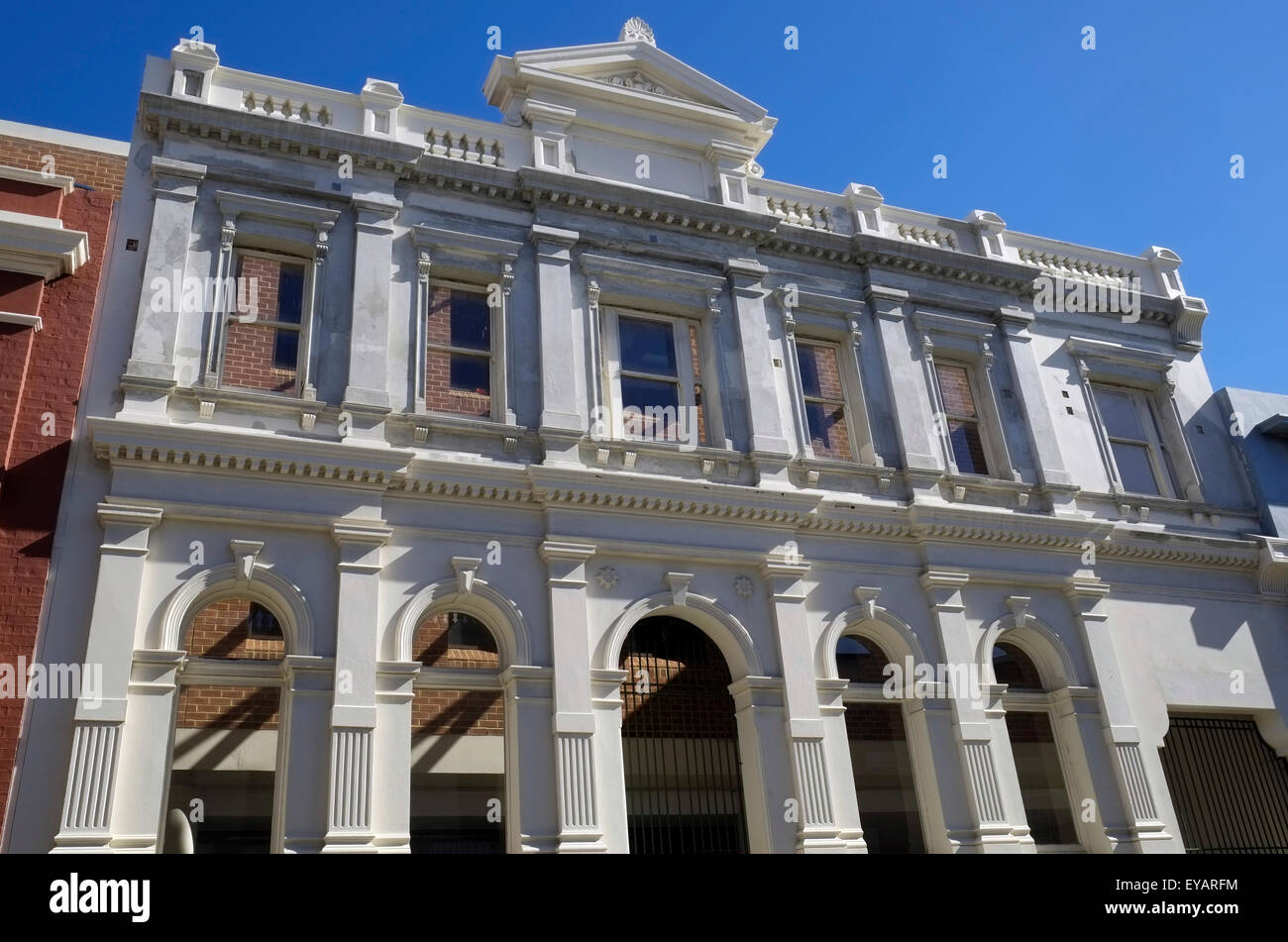 Edwardian Gebäude Fassade Fremantle Perth Western Australia Stockfoto