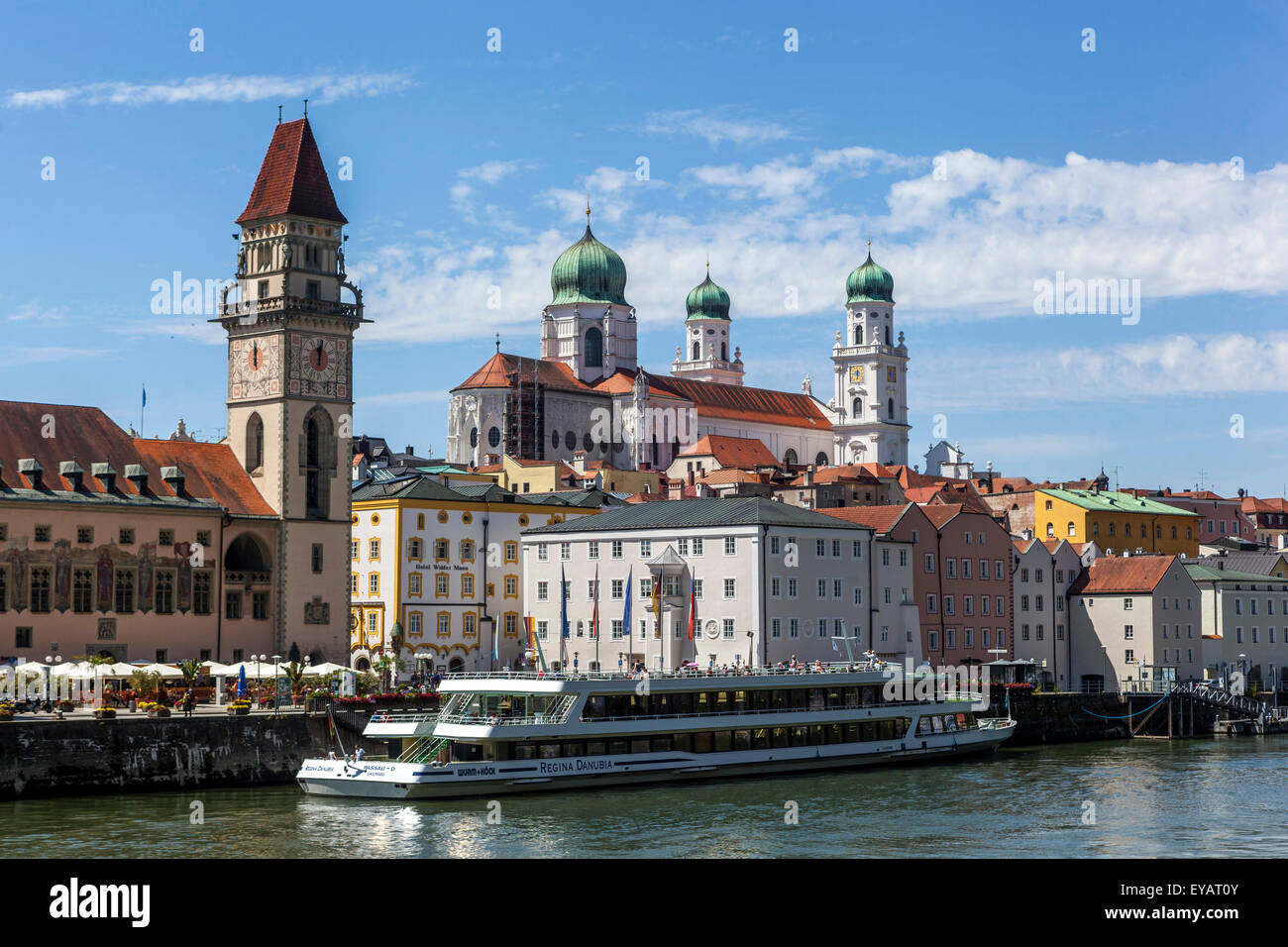 Dom St. Stephan Passau Donau Deutschland Stockfoto