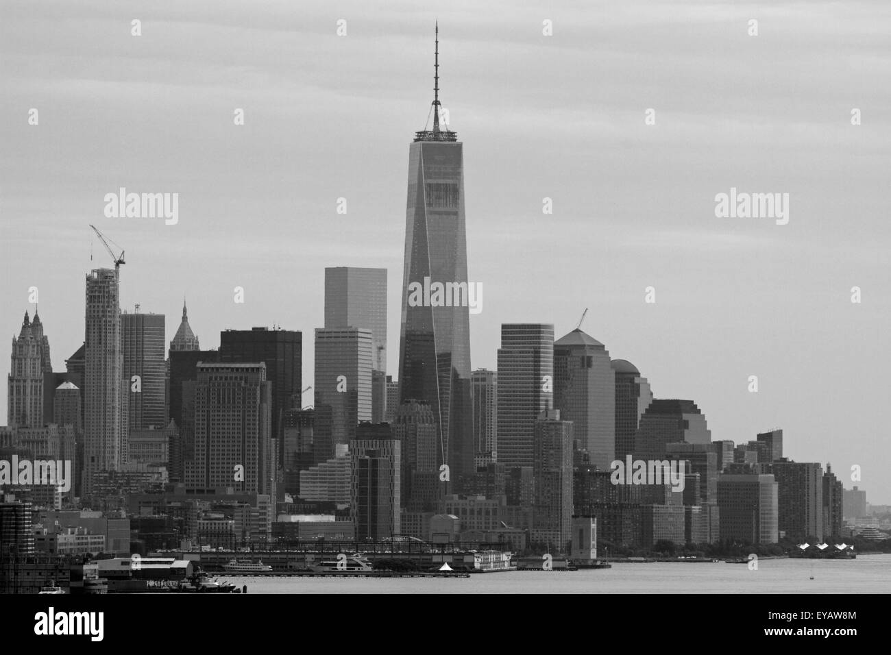Skyline von Lower Manhattan, New York Stockfoto
