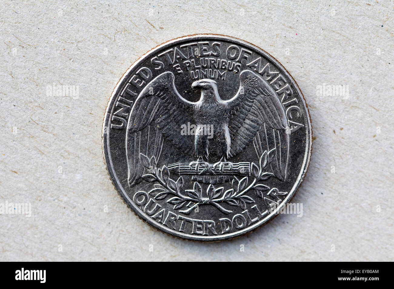 25 amerikanischen Cent Stockfoto