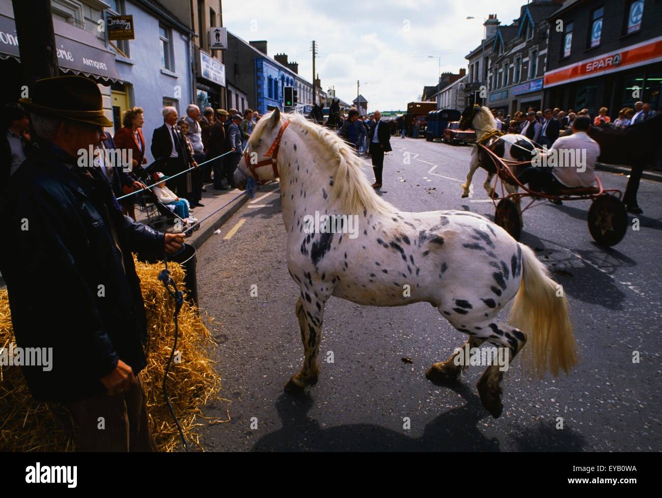 Ould Lammas Fair, Ballycastle, Co. Antrim, Irland; Traditionelles Volksfest, verbunden mit dem Lammas Erntefest Stockfoto