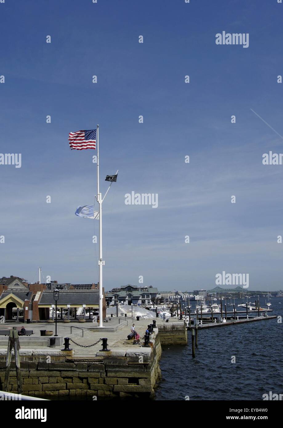 Hafen von Boston, Massachusetts Stockfoto