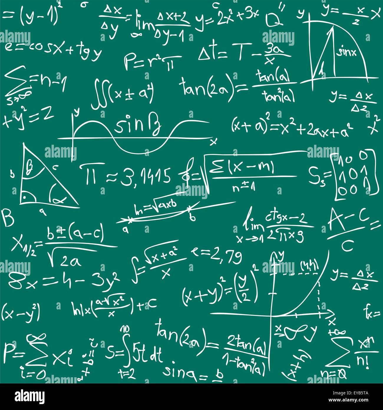 Vektor-Illustration von nahtlosen Math Hintergrund Stock Vektor Vektor-Illustration von nahtlosen Math Hintergrund Stock Vektor