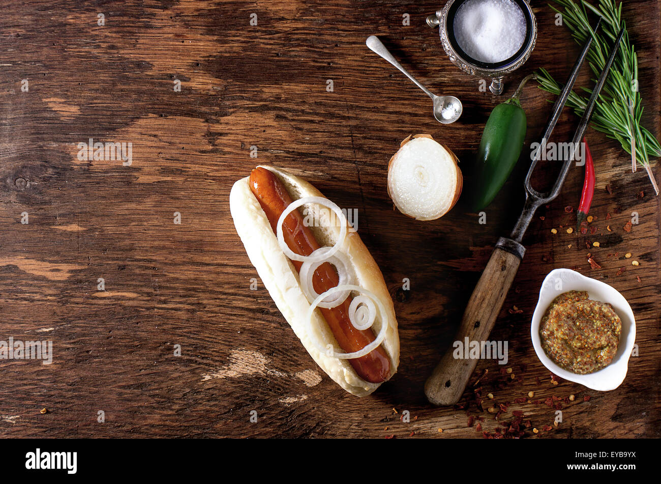 Hausgemachte Hot-dog Stockfoto