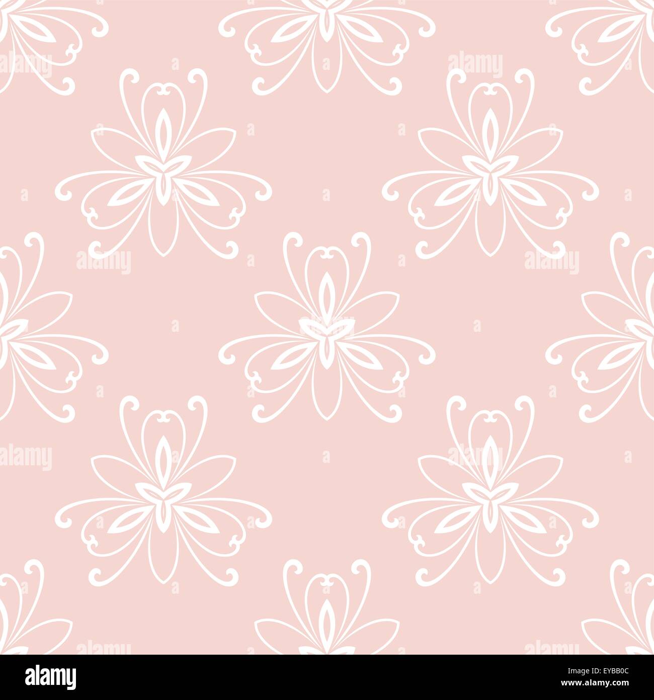Floral feine nahtlose Vector Pink Muster Stock Vektor