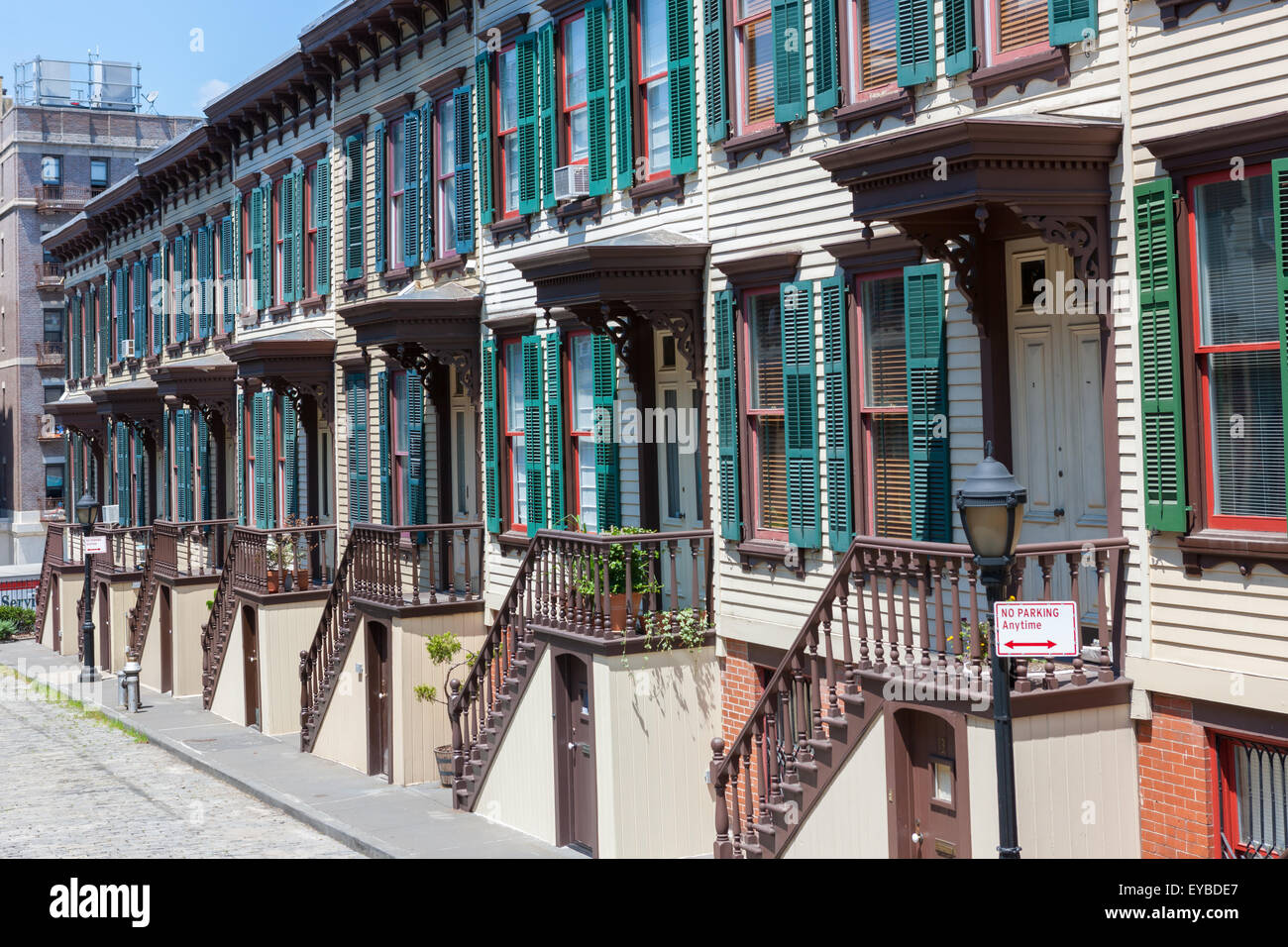 Die historischen Sylvan TerraceReihenhäuser im Jumel Terrasse Historic