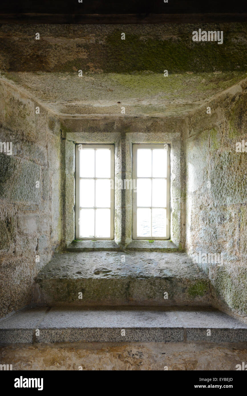 Tudor Stein Fenster Stockfoto