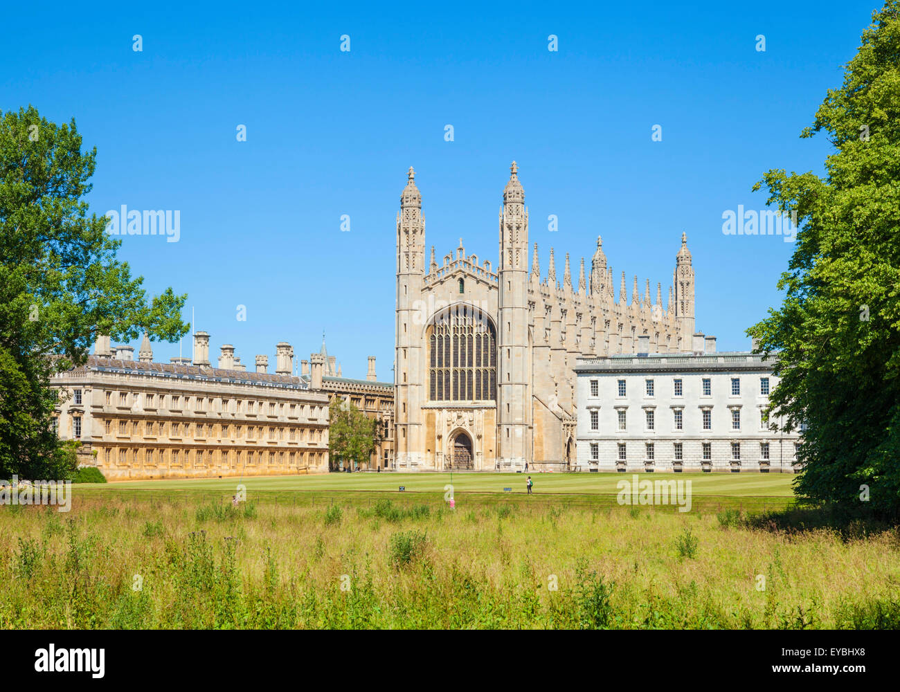 Kings College Chapel, Clare College und Gibbs Building aus dem Rücken Cambridge Universität Cambridgeshire England UK GB Europa Stockfoto