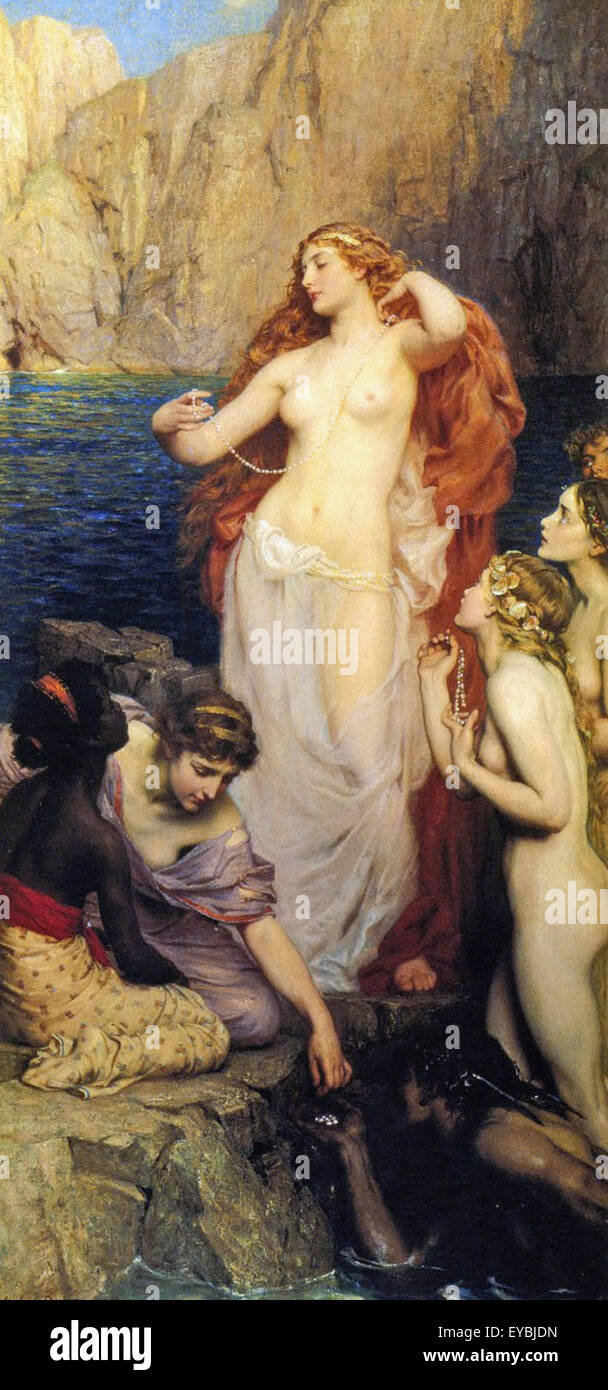 Herbert James Draper Perlen der Aphrodite Stockfoto