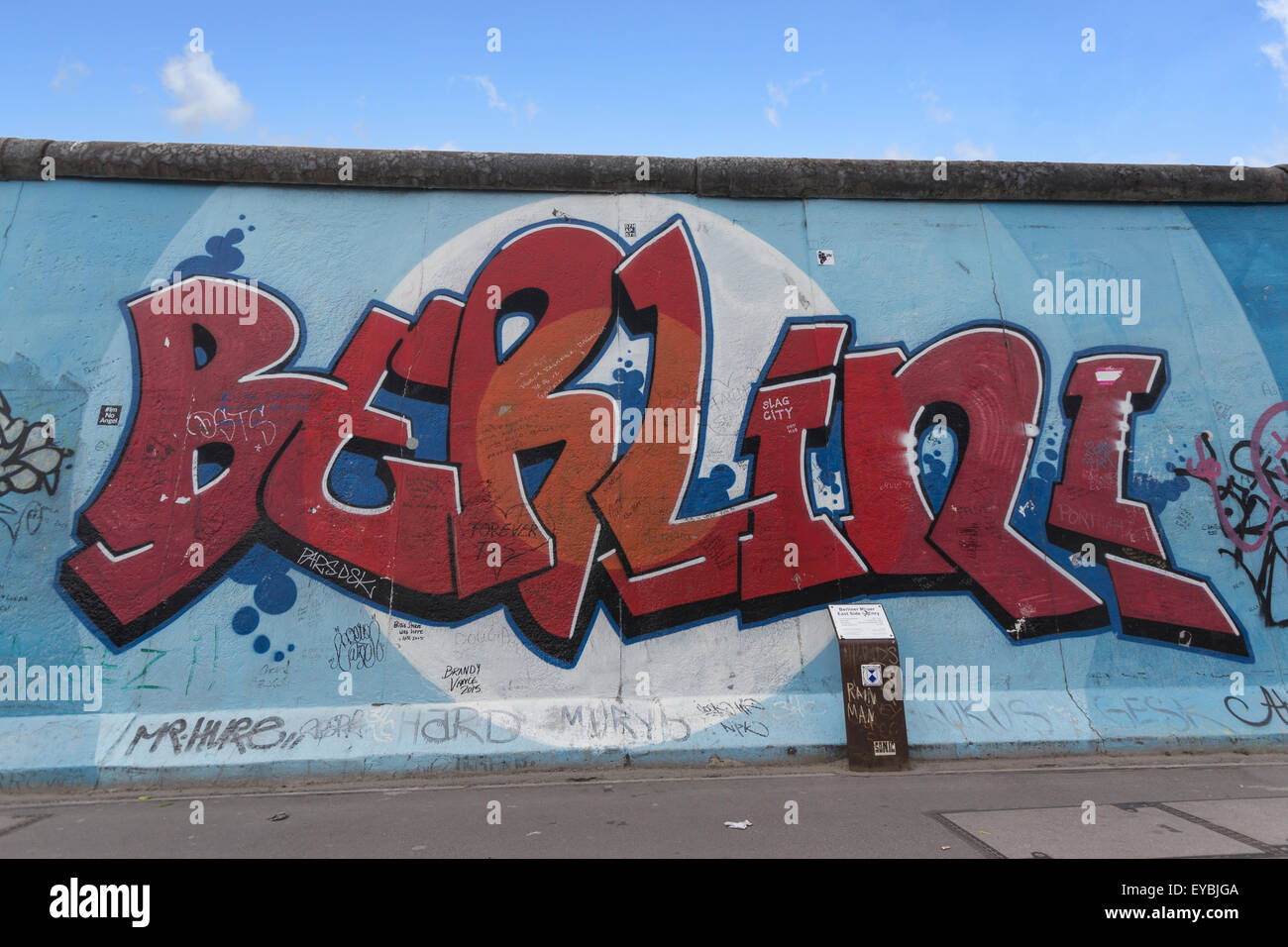Graffiti auf der Berliner Mauer, Berlin, Deutschland Stockfoto