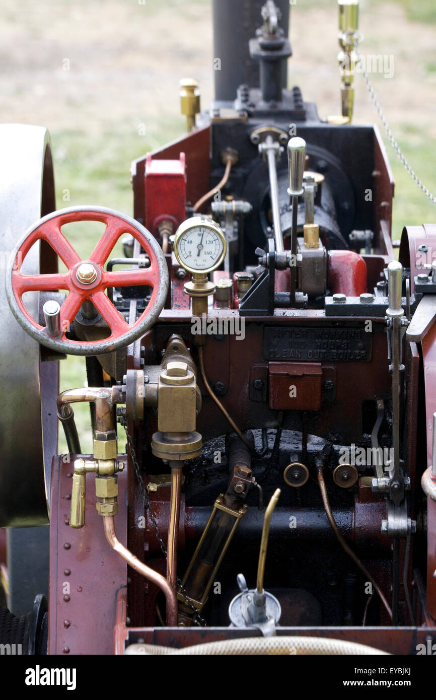 Vintage Miniatur Stream Motor Stockfoto