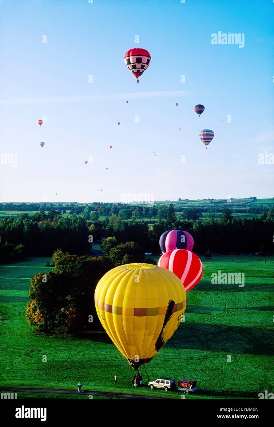 Boyle, Co Roscommon, Irland; Hot Air Ballooning Stockfoto