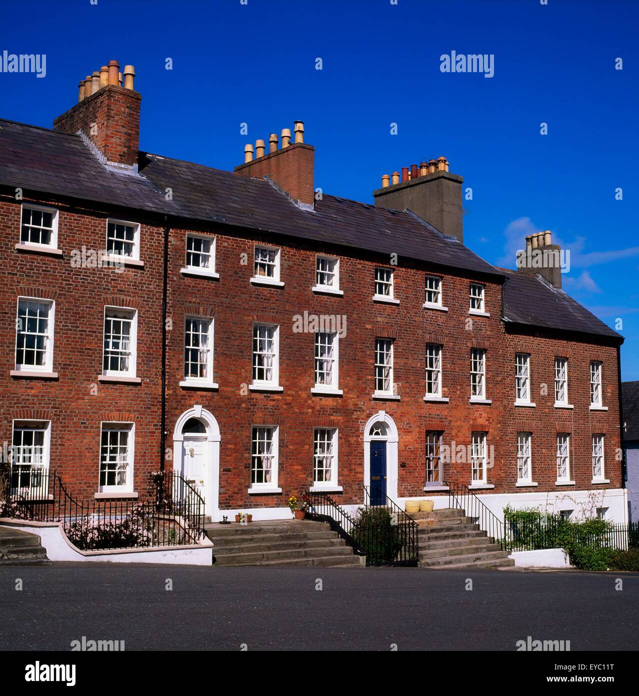 Hillsborough, Co Down, Irland; Georgische Gebäude Stockfoto