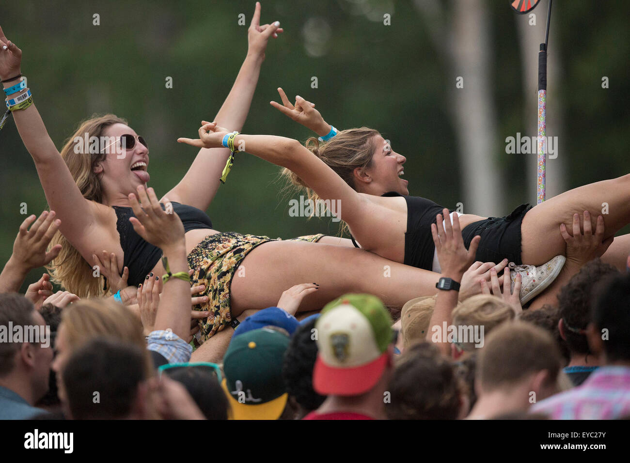 Allgemeine Atmosphäre am Tag2 des ersten Wayhome Music and Arts Festival am Veranstaltungsgelände Burl Creek befindet sich nördlich von Toronto. Bildnachweis: EXImages/Alamy Live-Nachrichten Stockfoto