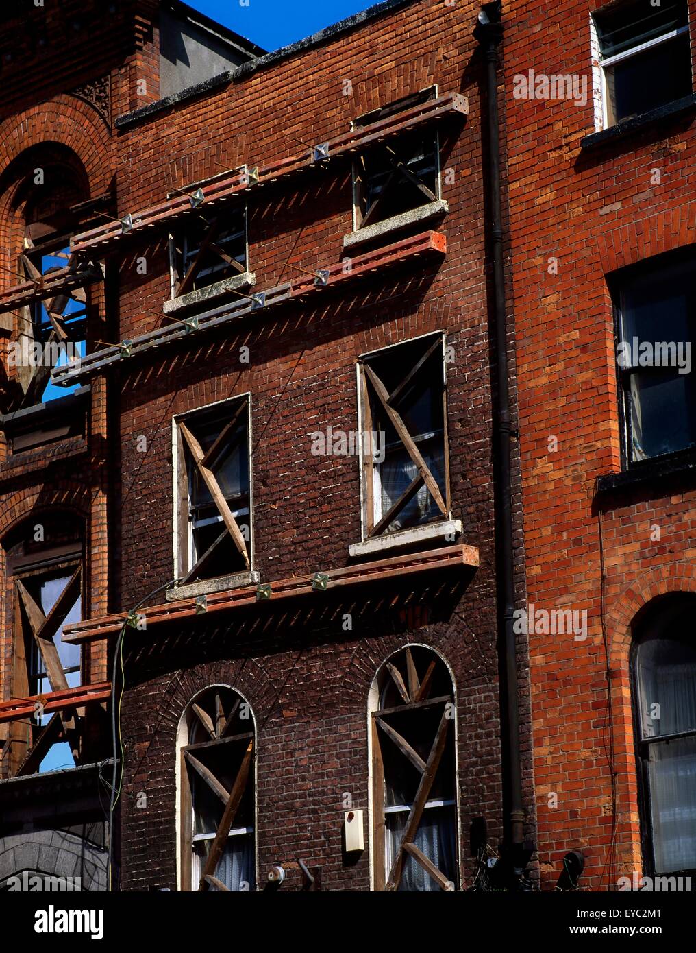 Wiederherstellung der georgischen Gebäude, Dublin, Co. Dublin, Irland Stockfoto