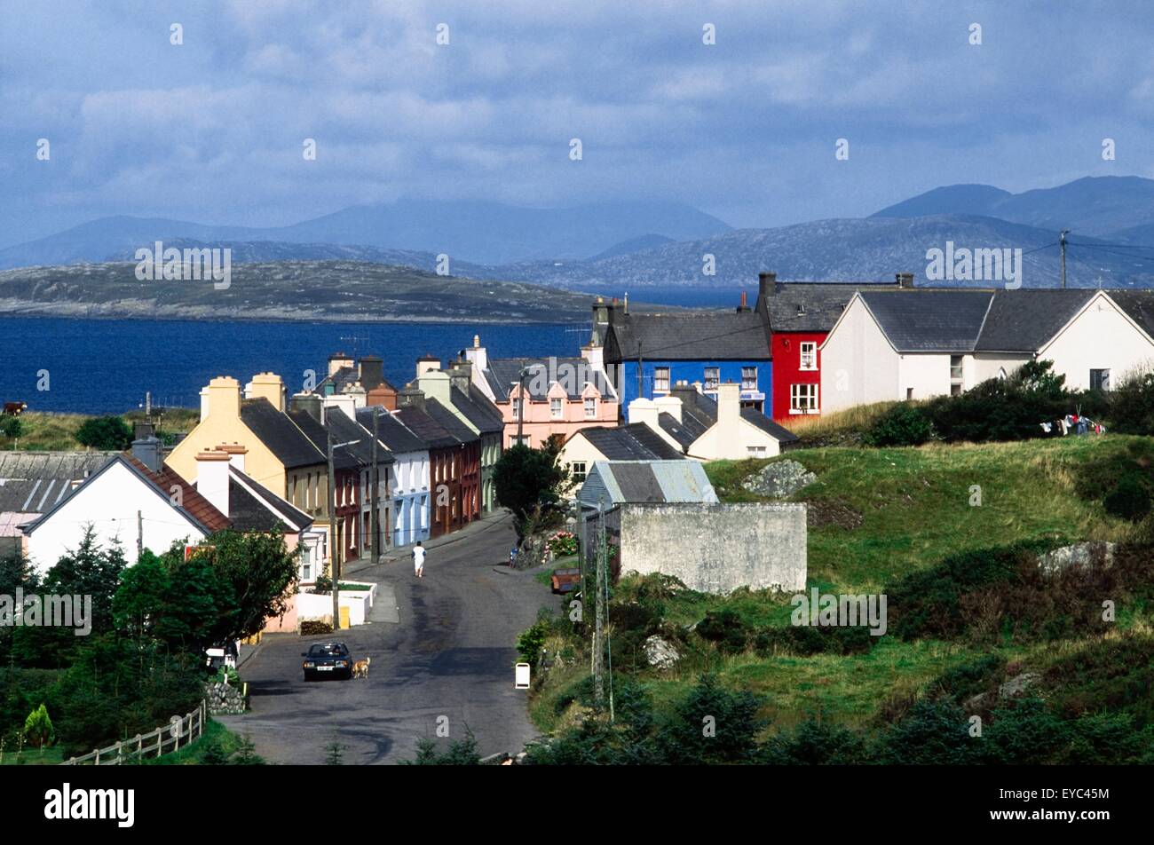 Horste Dorf, Beara Halbinsel, Co Cork, Irland Stockfoto
