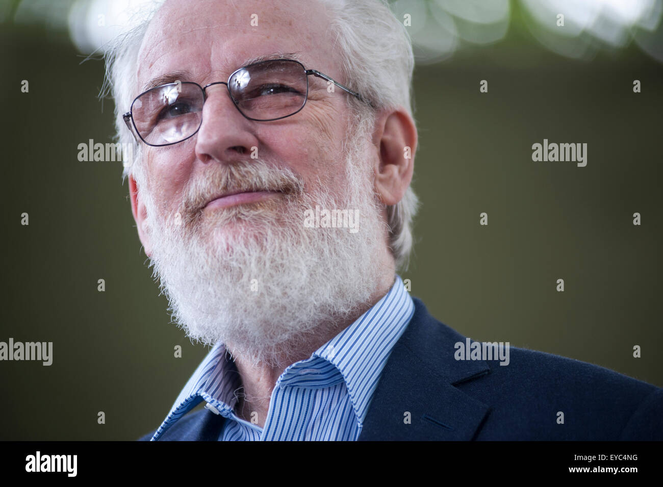 Englischer Spezialist David Crystal, erscheinen auf dem Edinburgh International Book Festival. Stockfoto