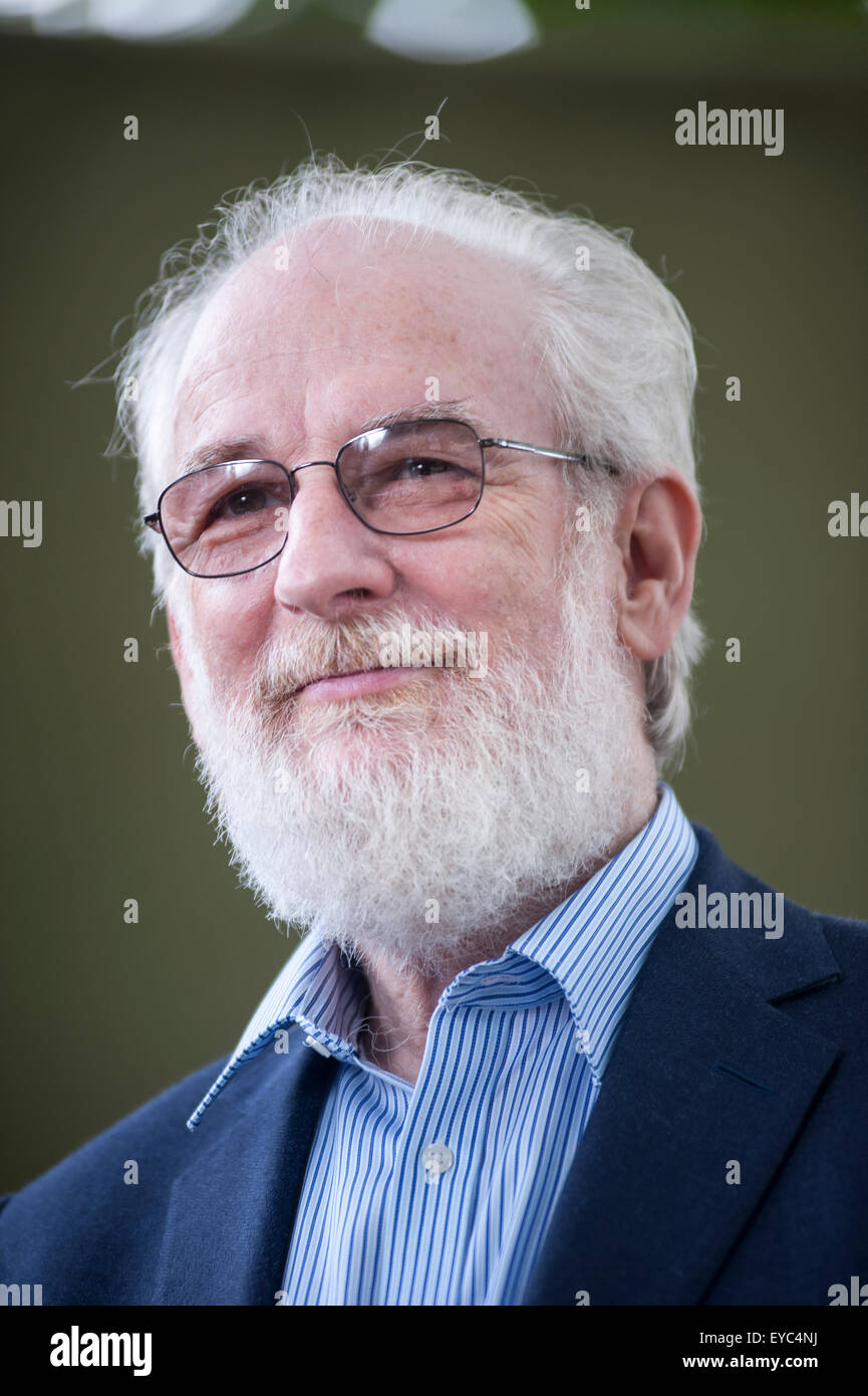 Englischer Spezialist David Crystal, erscheinen auf dem Edinburgh International Book Festival. Stockfoto