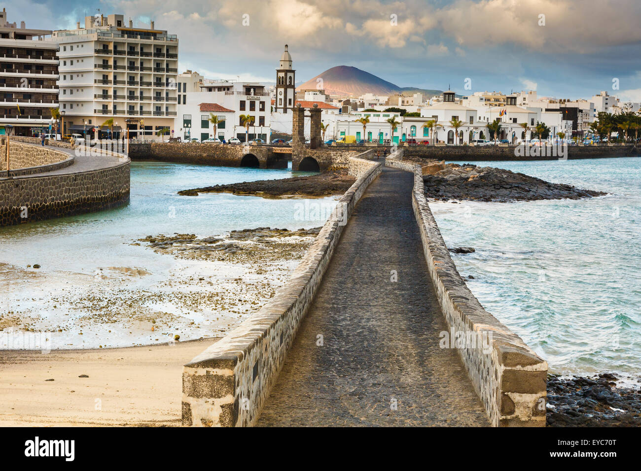 Blick auf die Stadt. Arrecife. Lanzarote, Kanarische Inseln, Spanien, Europa. Stockfoto
