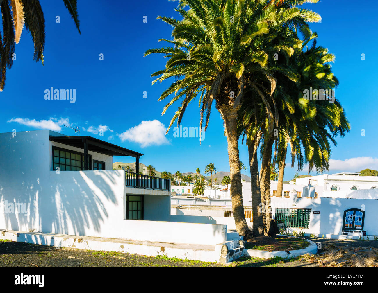 Haria Dorf. Lanzarote, Kanarische Inseln, Spanien, Europa. Stockfoto