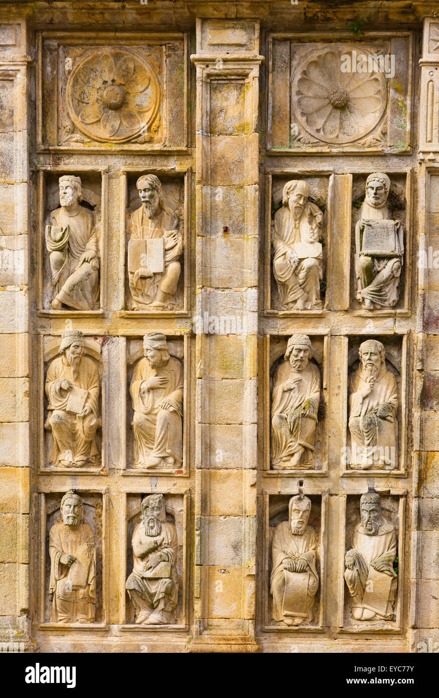 Detail. Kathedrale. Santiago De Compostela. La Coruña, Galicien, Spanien, Europa. Stockfoto