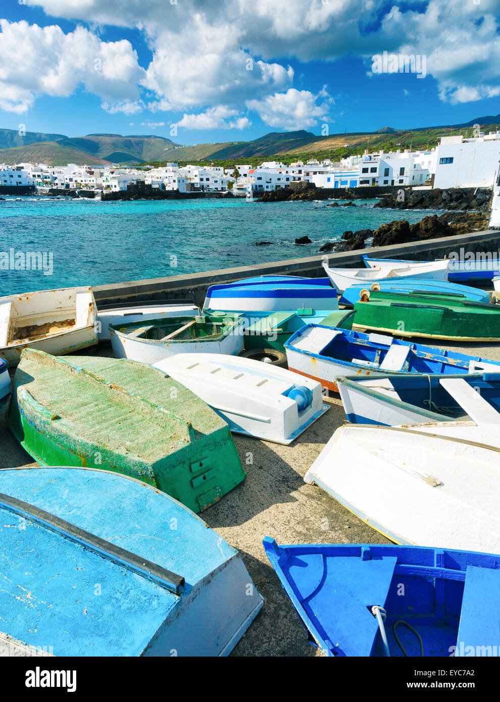 Punta Mujeres, Haria. Lanzarote, Kanarische Inseln, Spanien, Europa. Stockfoto