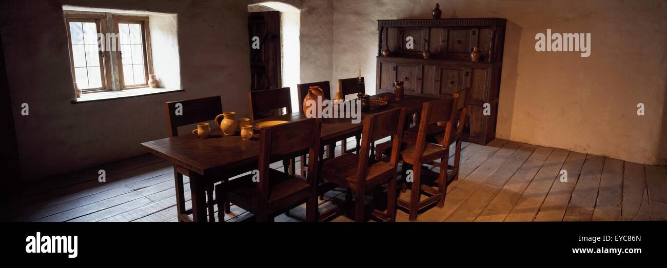 Ulster American Folk Park, Omagh, Co Tyrone, Nordirland; Eine Plantage-Haus in einem Folk-Park Stockfoto