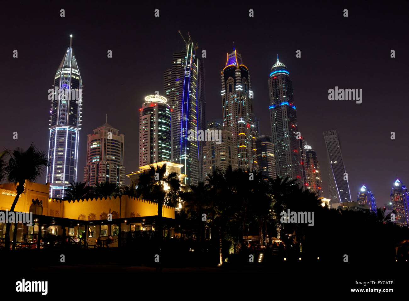 In der Nähe von Jumeirah Lake Towers, Dubai, Vereinigte Arabische Emirate Stockfoto