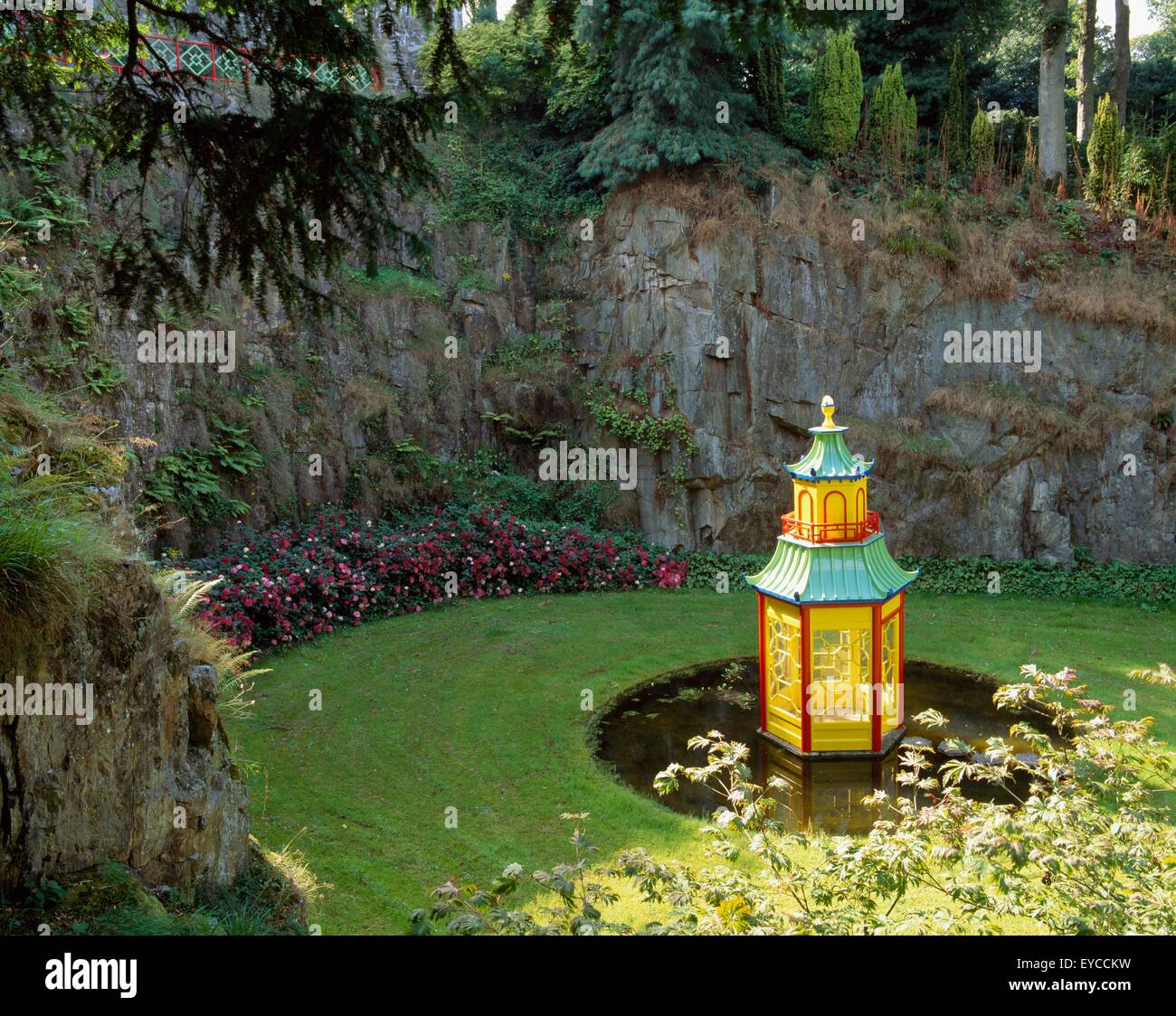 Mount Congreve Co Waterford, Pagode Garten, Sommer Stockfoto