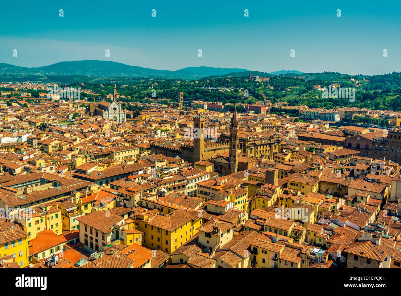 Luftaufnahme von Florenz, Italien Stockfoto