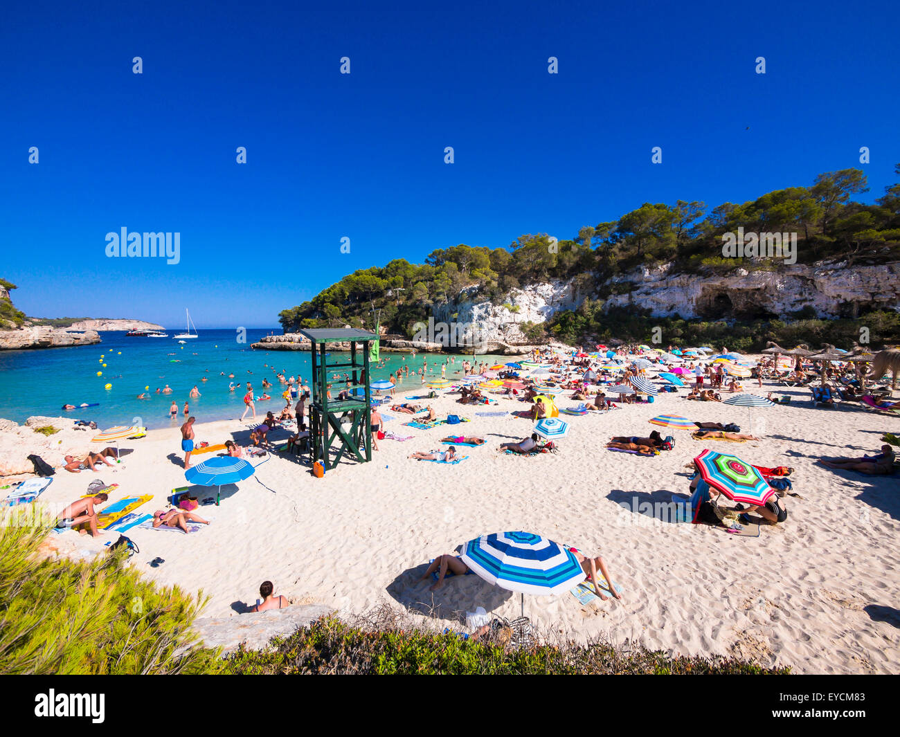 Spanien, Mallorca, Strand von Cala Llombarts Stockfoto