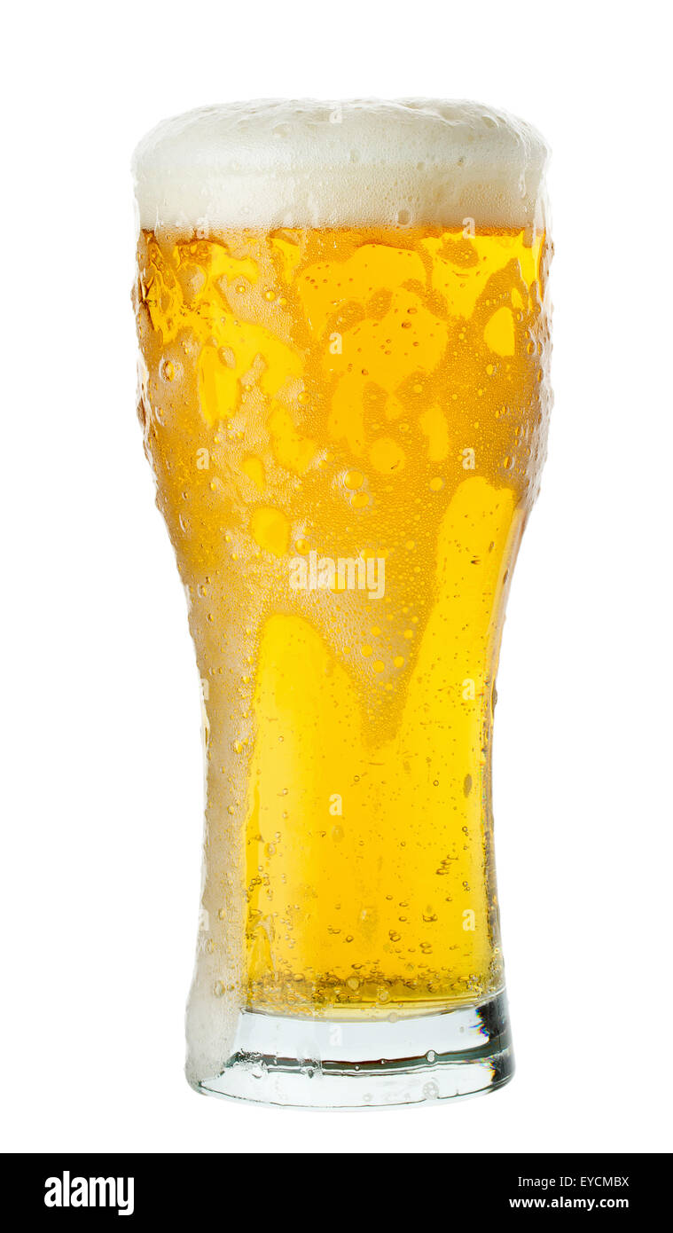 Glas Bier. Stockfoto