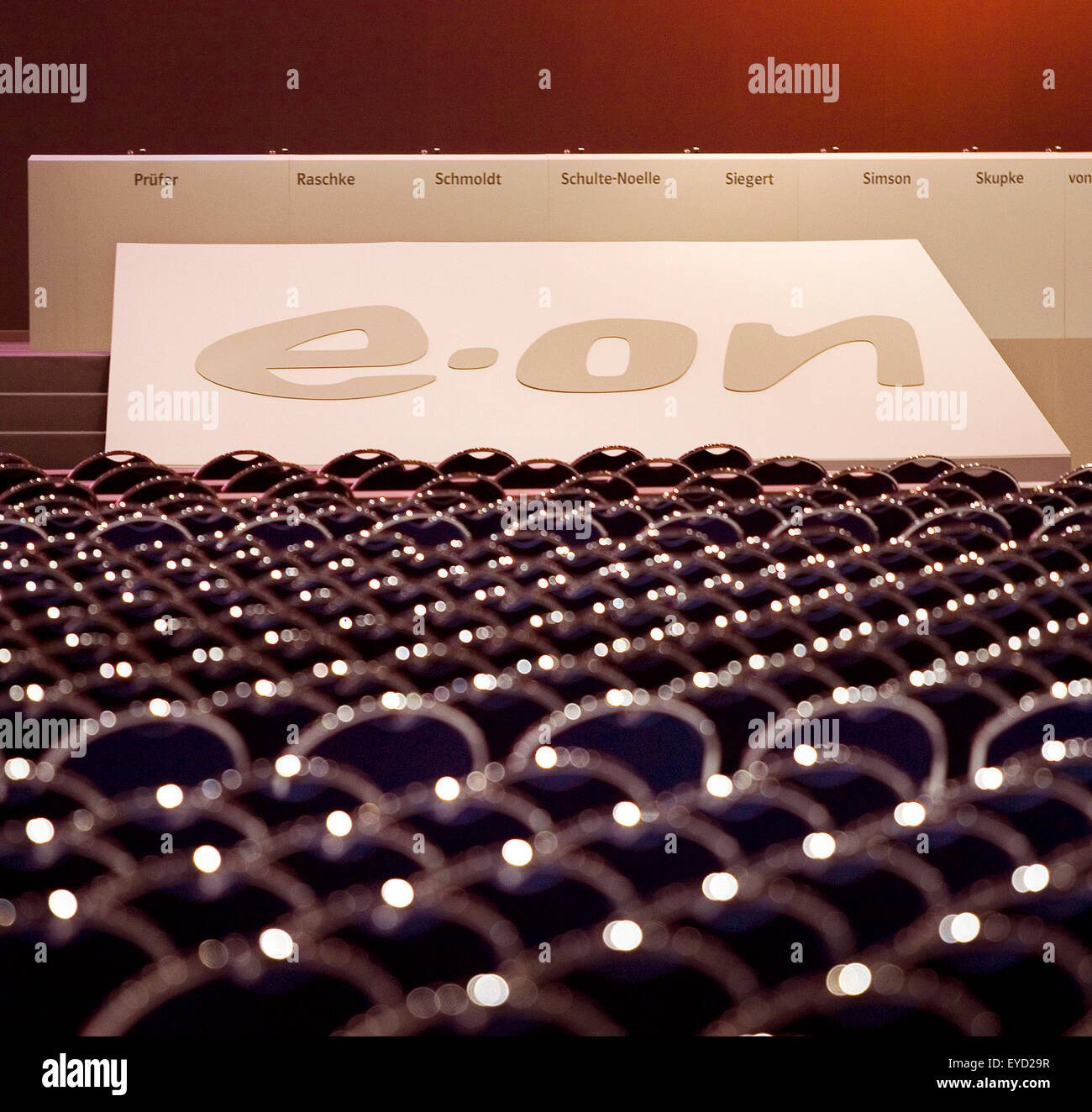 E.ON-Hauptversammlung Stockfoto