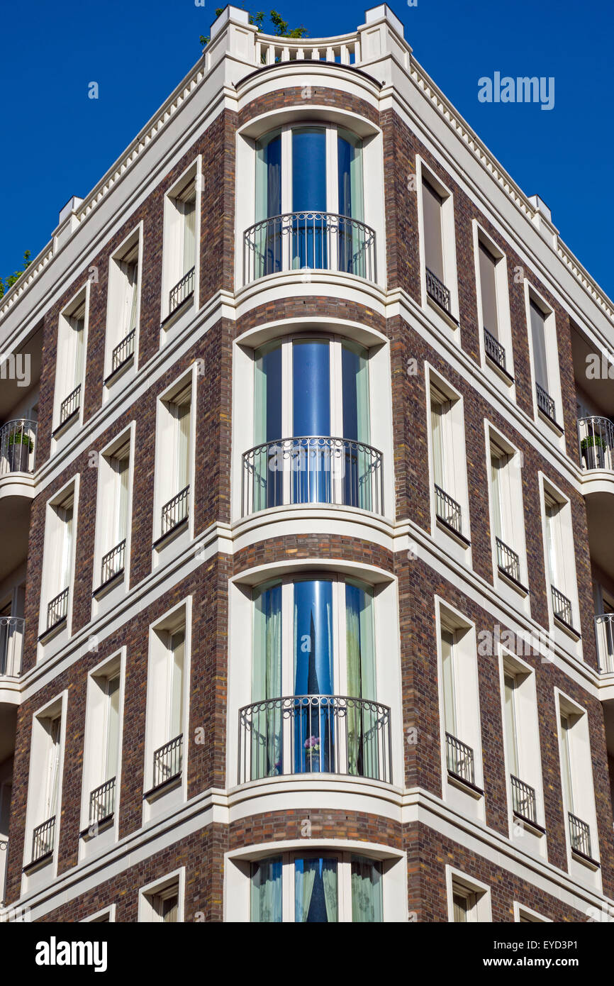 Eine moderne Stadthaus im englischen Stilarchitektur in Berlin Stockfoto