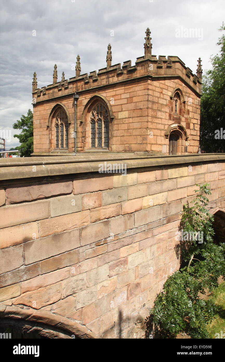 Die Kapelle unserer lieben Frau auf der Brücke (aka. Kapelle auf der Brücke), Rotherham, Yorkshire, England UK Stockfoto