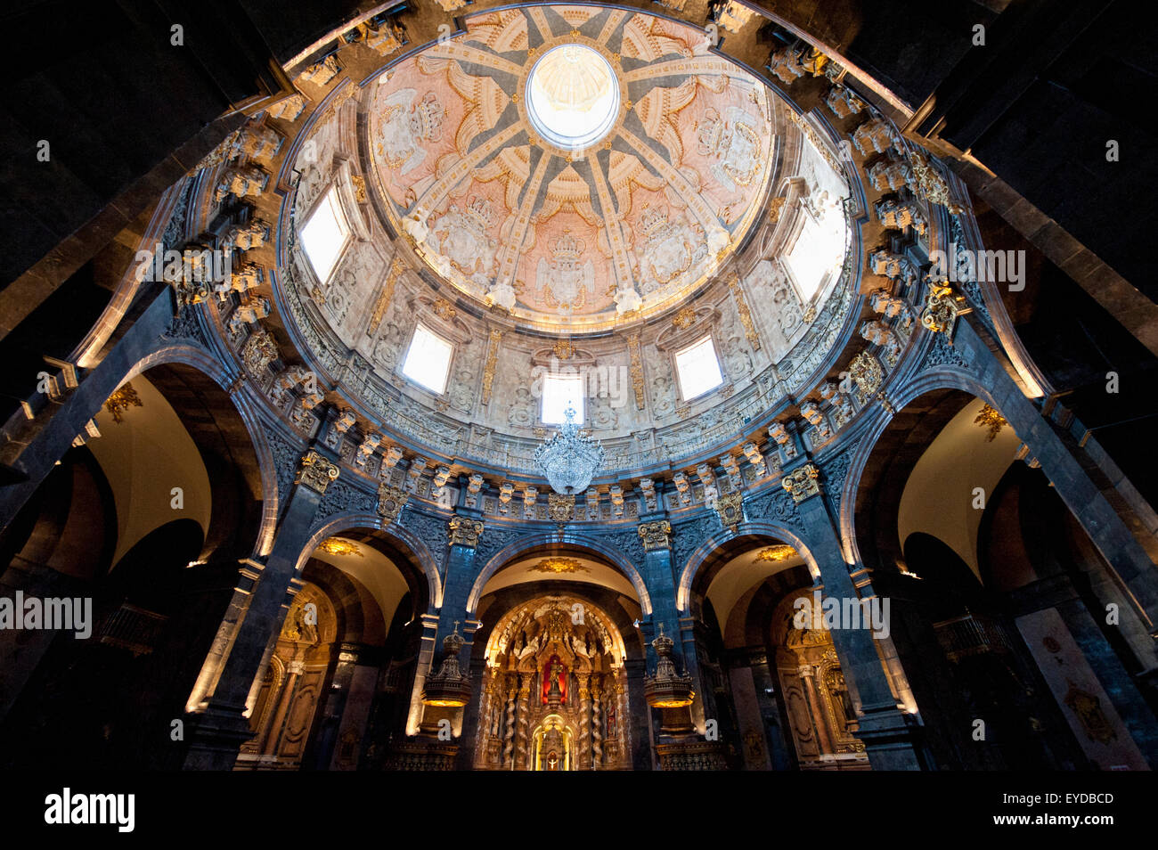 Innenraum der Wallfahrtskirche von St. Ignatius von Loyola, Baskisches Land, Spanien Stockfoto