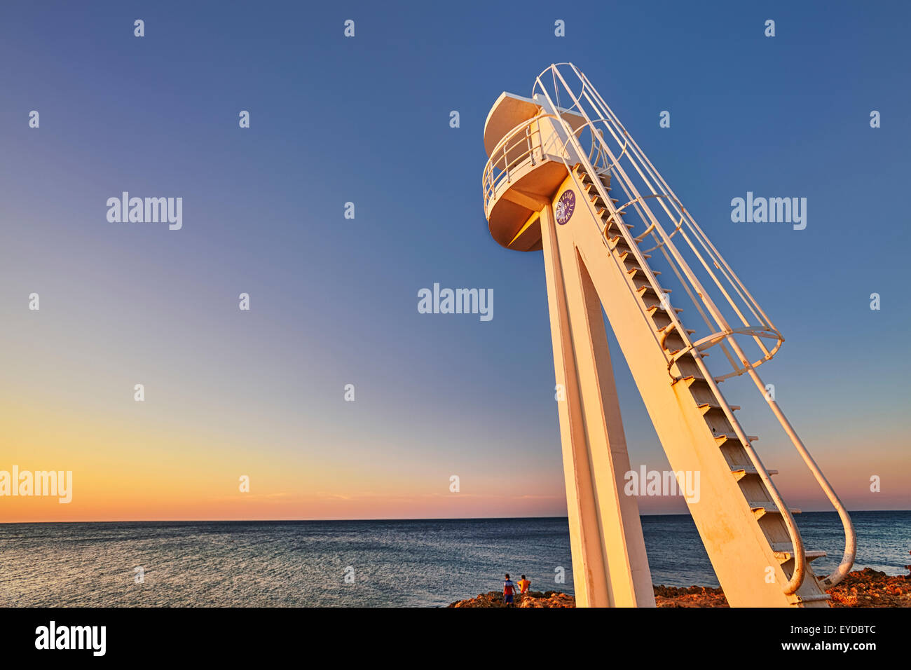 Watchtower at "Las Rotas" beach. Denia. Alicante. Valencia Community. Spain Stockfoto