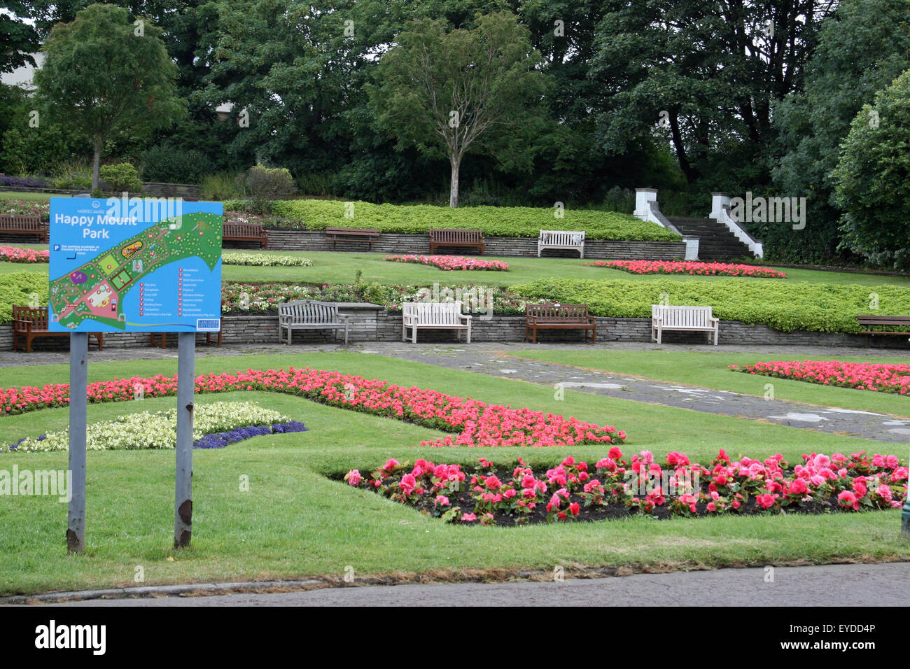 Glücklich Mount-Park, die grüne Flagge Status von Keep Britain Tidy ausgezeichnet Stockfoto