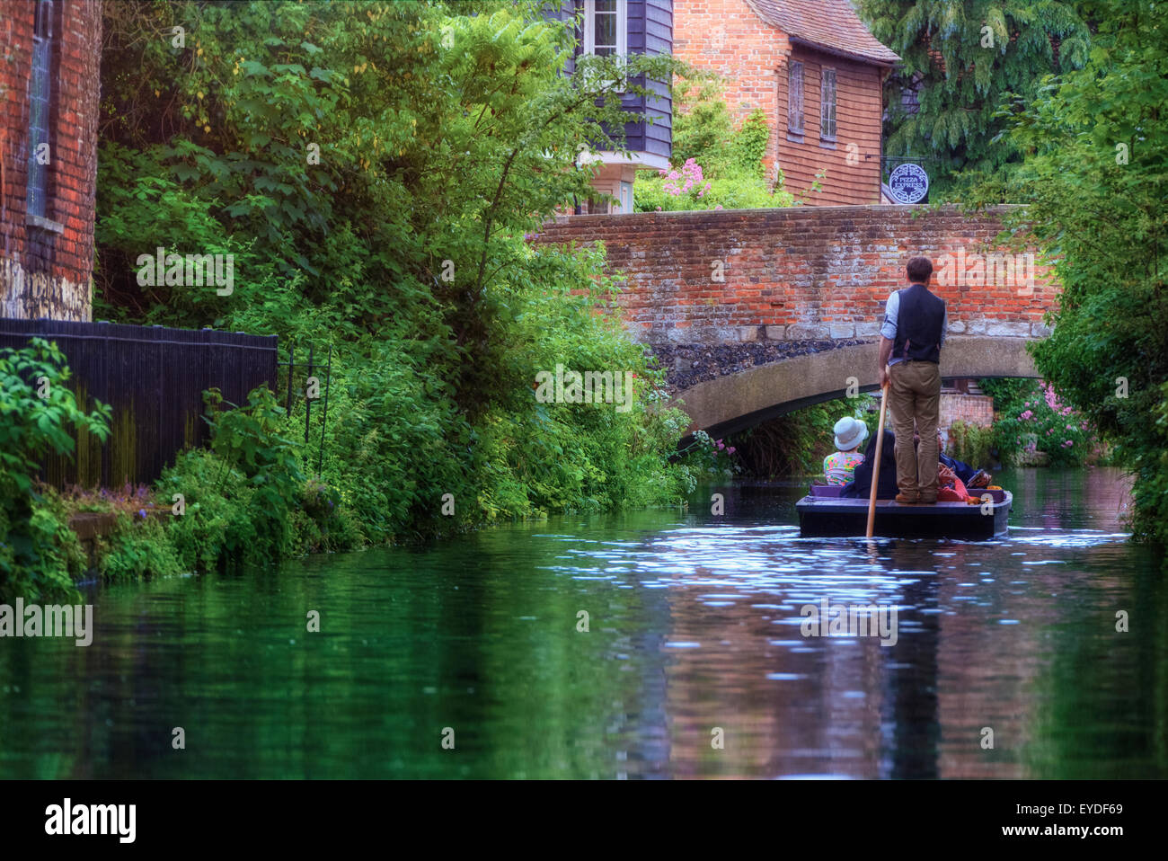 Canterbury, Stour, Kent, England, Vereinigtes Königreich Stockfoto