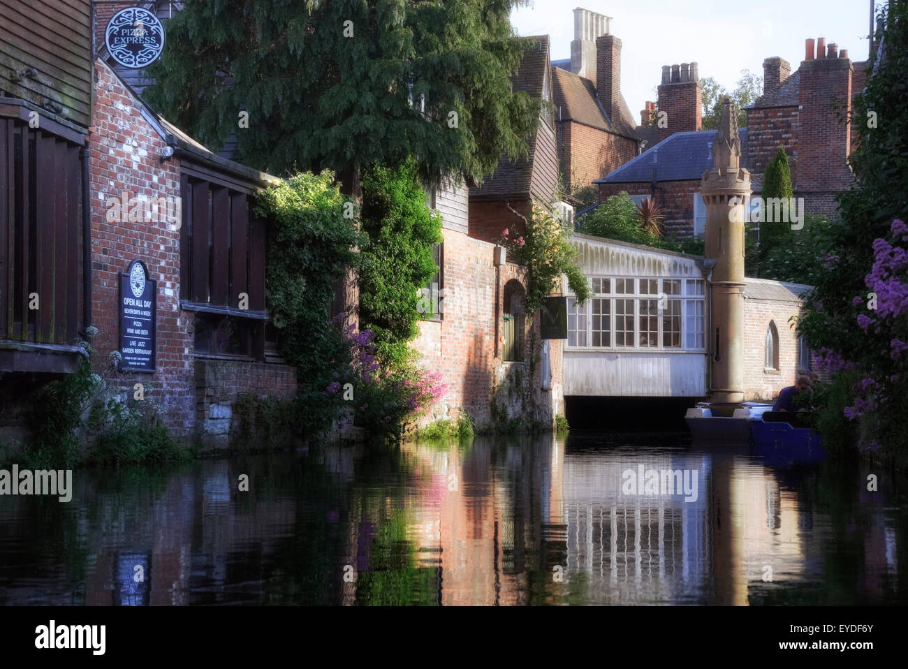 Canterbury, Stour, Kent, England, Vereinigtes Königreich Stockfoto