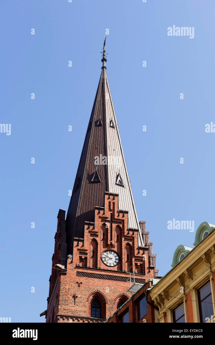 Gotische St.Peter Kirche in Malmö, Schweden Stockfoto