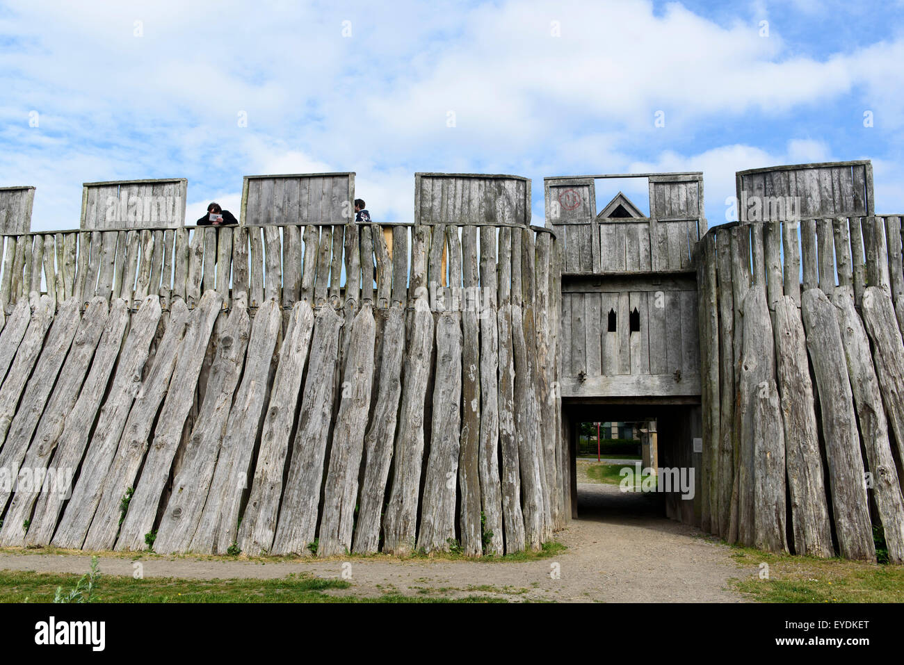 Viking Schloss Trelleborgen in Trelleborg, Schweden Stockfoto