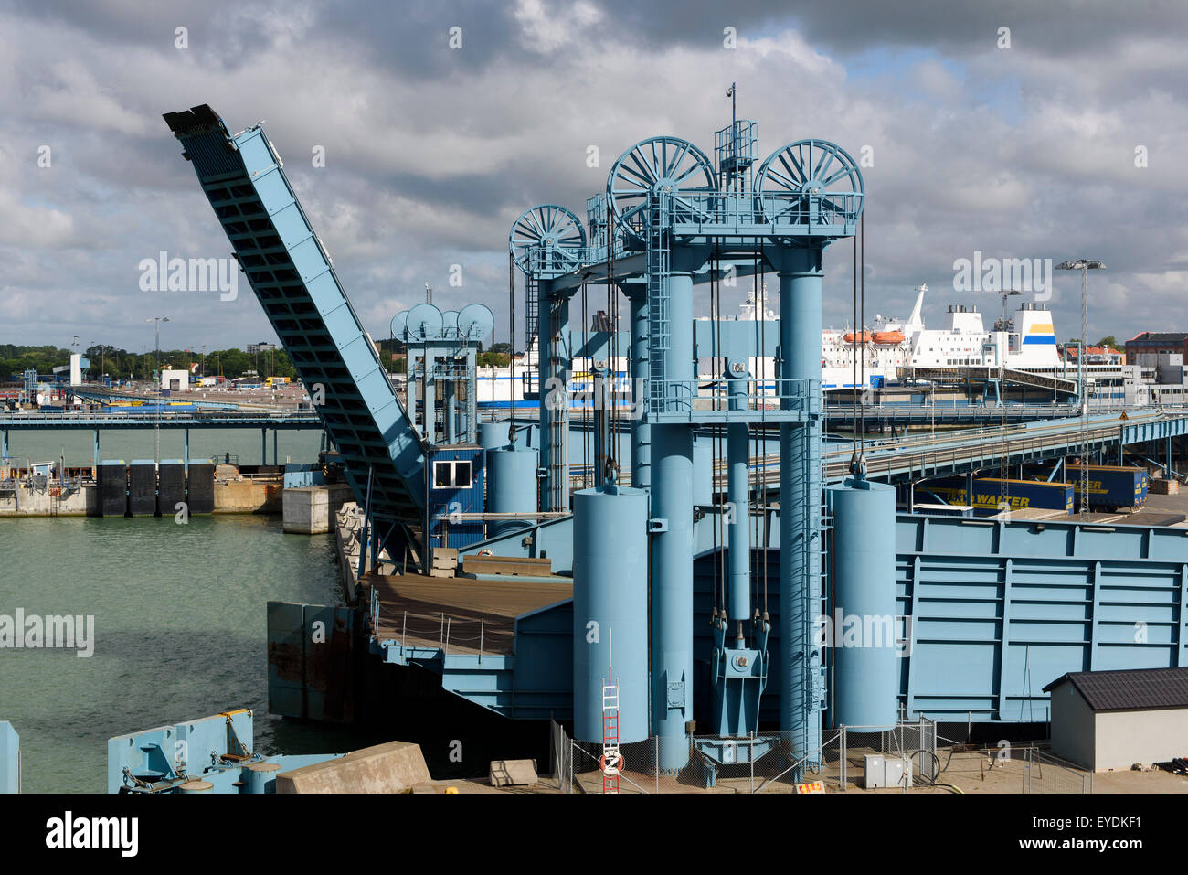 Fährhafen in Trelleborg, Schweden Stockfoto