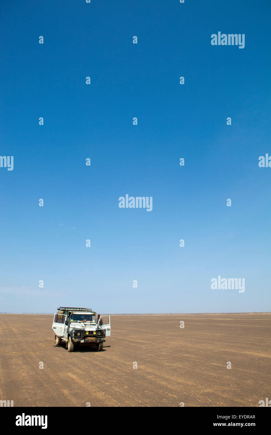 Kenia, Kreuzung abgelegenen Wüste; Chalbi Wüste Stockfoto