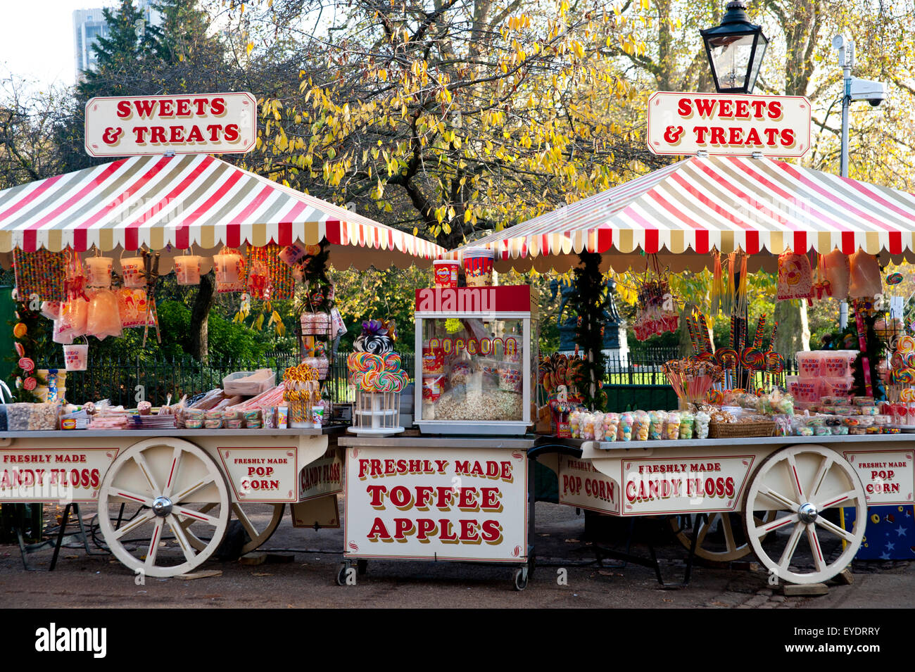 Candy Shop im Hyde Park, Winter Wonderland, London, Uk Stockfotografie